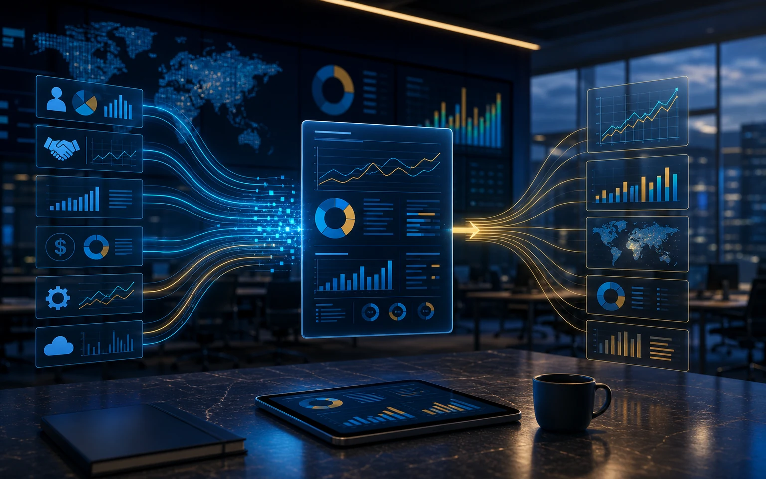 B2B Services analytics case study visual