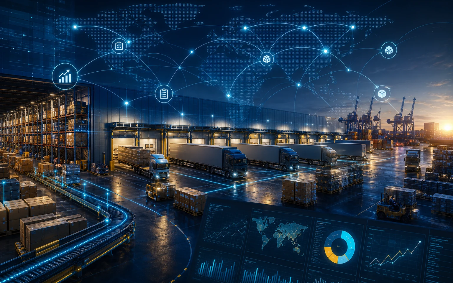 Distribution & Supply Chain analytics case study visual