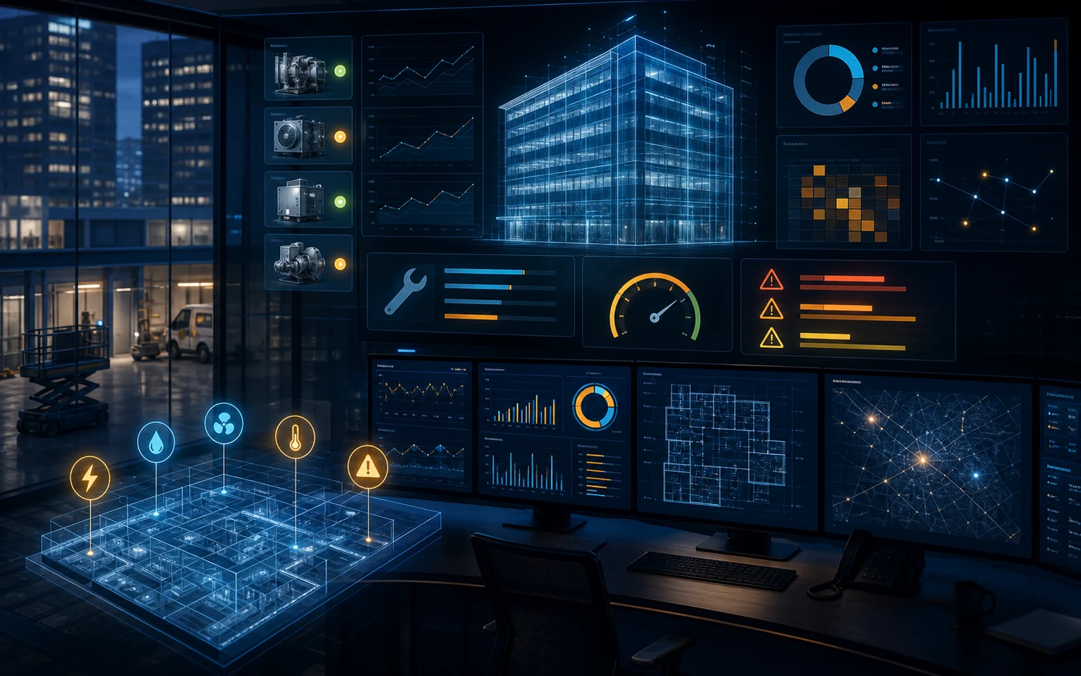 Facilities & Maintenance analytics case study visual