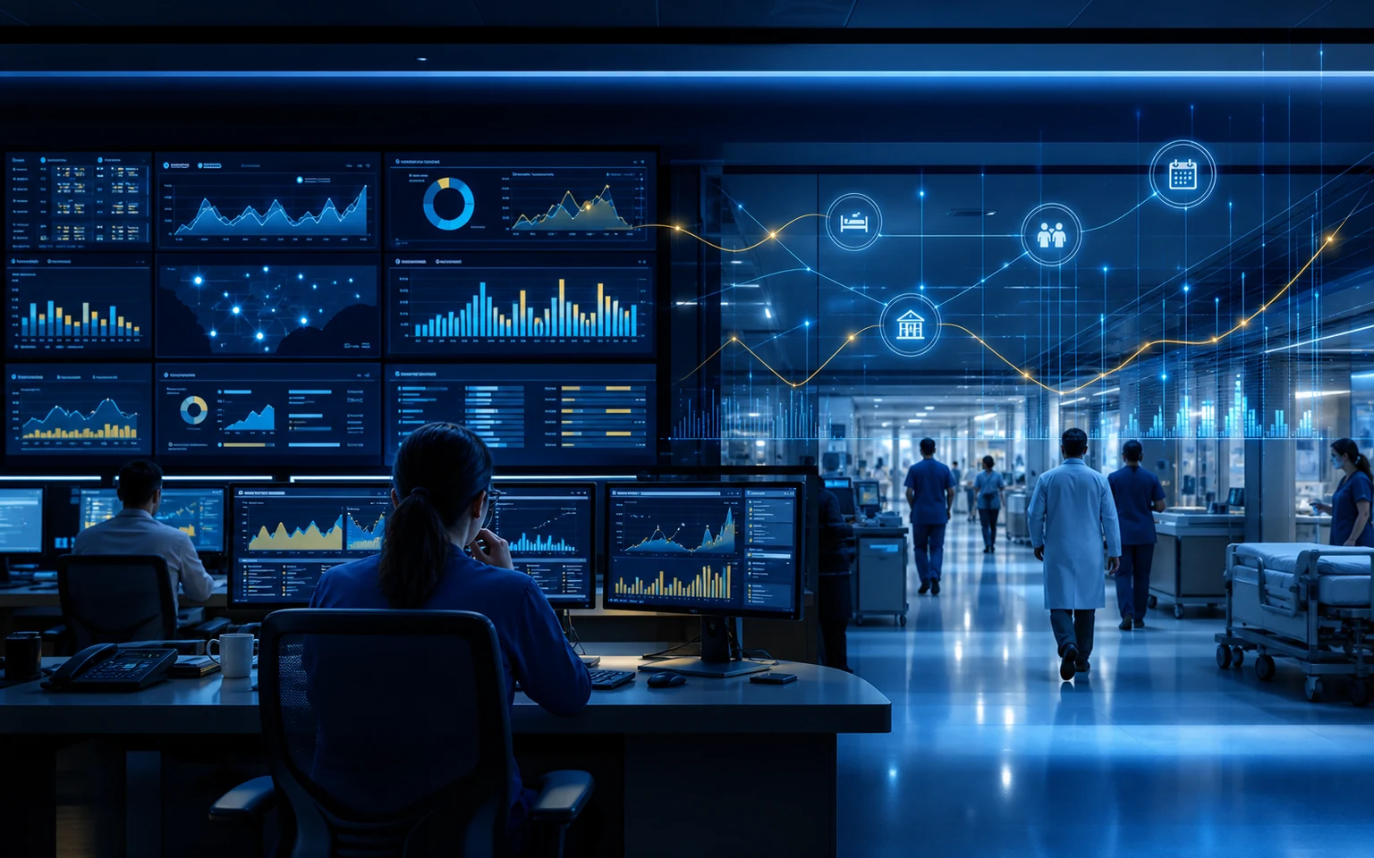 Healthcare Operations analytics case study visual