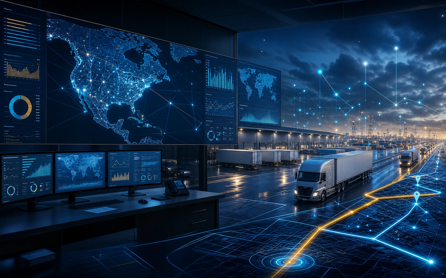Logistics & Transportation analytics case study visual